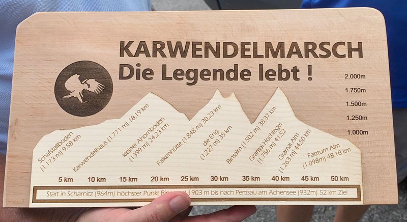 Karwendelmarsch inoffozielle Medaille